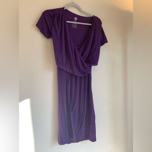 Kindred Bravely Purple Midi Dress Nursing Dress Outfit Clothing Casual